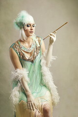 Elegant Flapper Girl