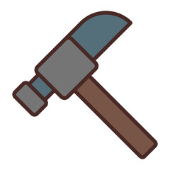 Hammer Vector Icon Design
