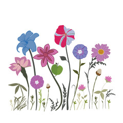 Obraz premium Spring time floral illustration
