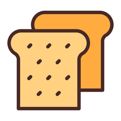Bread Vector Icon Design