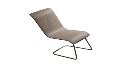 3d lounge chair wood textured illustration design