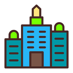 Obraz premium City Vector Icon Design