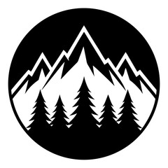 Obraz premium mountain icon vector illustration