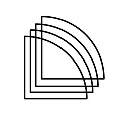 Bundle of linear flat design
