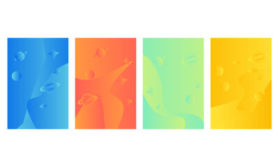 Abstract curve gradient line.