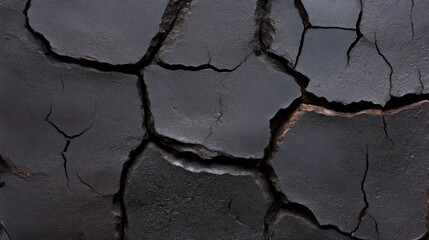 Obraz premium Cracked, dark earth texture