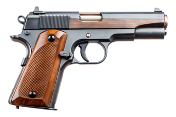 gun full length on transparent background 