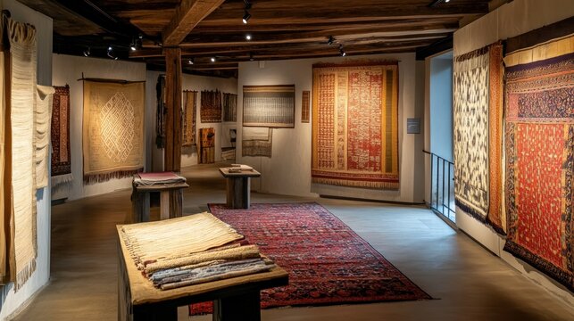Textile heritage, An exhibition space filled with unique woven treasures