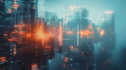 Abstract Digital Network Visual Representation