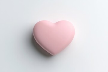 Obraz premium Soft, pastel pink heart shape (2)