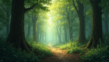 Obraz premium The tranquil forest of The Wizard of Oz