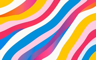 Obraz premium Colorful Abstract Wave Patterns in Bright Colors