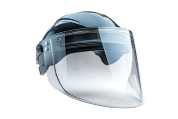 Sleek Protective Helmet With A Clear Visor Ensuring Safety And Style, Showcasing A Modern Design Against A Clean Isolated on Transparent Background