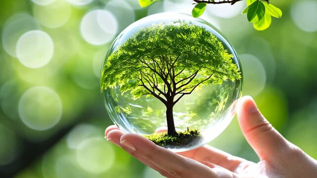 Protecting Our Planet: A Crystal Ball Representing Environmental Conservation