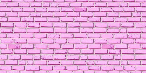 Bright pink cartoon bricks, whimsical texture, anime style wall, wallpaper, geometric