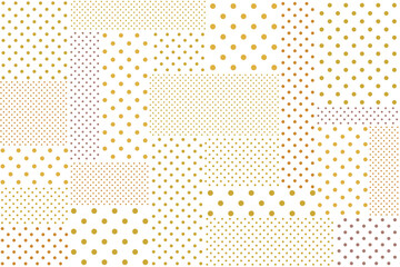 水玉模様の四角形