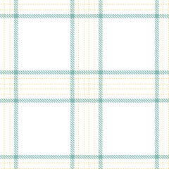 Muted White and Rich Pale Peach Seamless Tartan Textile Design