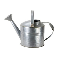 a classic watering can on transparent background
