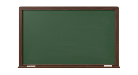 Empty green board with wooden frame,science, business, retro, wooden, wood isolated on white background. For copy space or text