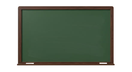 Empty green board with wooden frame,science, business, retro, wooden, wood isolated on white background. For copy space or text