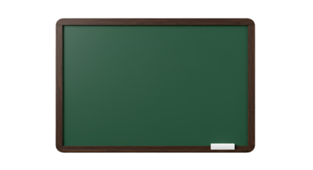 Empty green board with wooden frame,science, business, retro, wooden, wood isolated on white background. For copy space or text