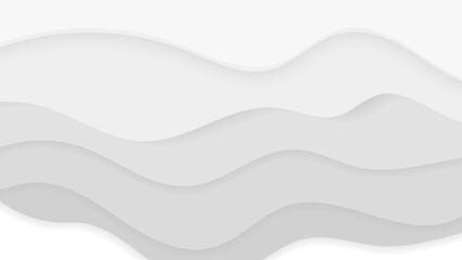 multi colored gray and white wavy papercut with overlap layers background