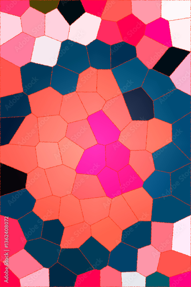 Poster vibrant geometric patterns create an enchanting visual masterpiece
