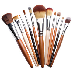 Fototapeta premium Set of brushes isolated on transparent background 