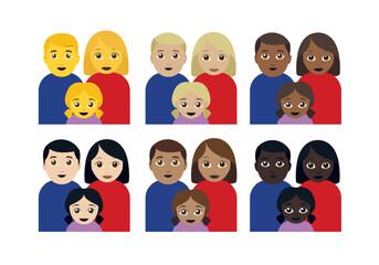 family emoji person vector kids parents illustration