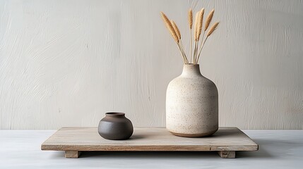 Minimalist Home Decor Ceramic Vases Dried Flowers
