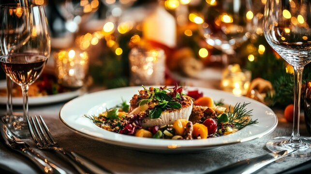Elegant Fine Dining with Artistic Plating