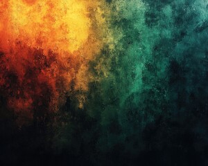 Fototapeta premium Vibrant abstract texture blending warm and cool colors, perfect for backgrounds