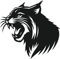 Bobcat animal silhouette vector