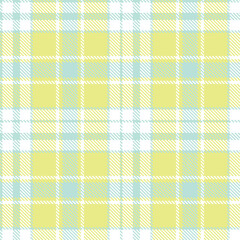 Muted Pale Aqua and Cool White Seamless Tartan Textile Design