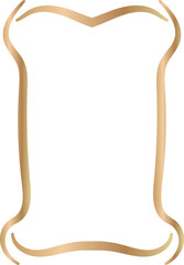 Gold frame ornamental hand drawing elegant element