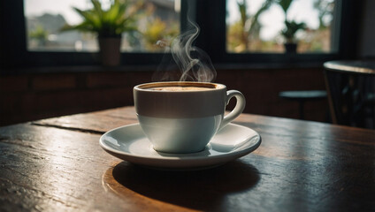 Light coffee break ambiance