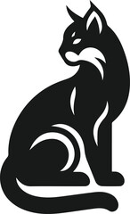 Bobcat animal silhouette vector