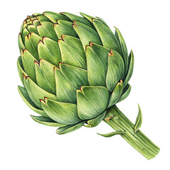 Obraz premium artichoke isolated on transparent background