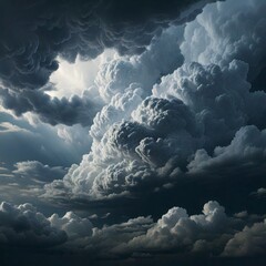 Naklejka premium background of dark grey stormy clouds