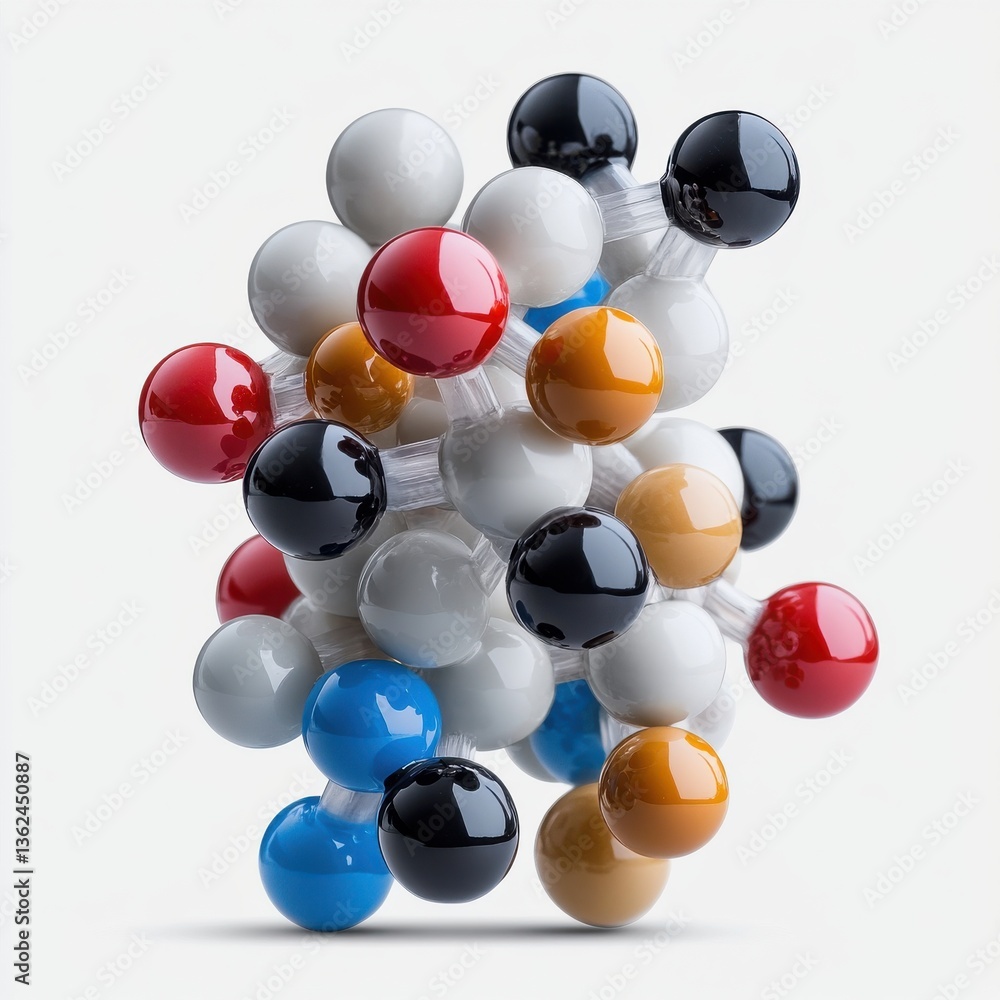 Poster a colorful ball of different sizes and colors