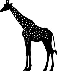 giraffe silhouette vector illustration