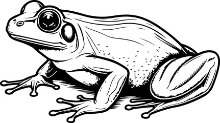 frog on a white background