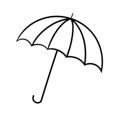 beach umbrella on white background,