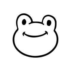 Cute Frog Animal Head Doodle