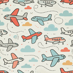Airplane Art Print Design in Vector