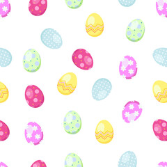 A collection of Colorful Easter Eggs beautifully arranged in a festive display. Perfect for holiday decorations, greeting cards, prints, and digital designs.