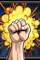 Fist Raised, Action Comic