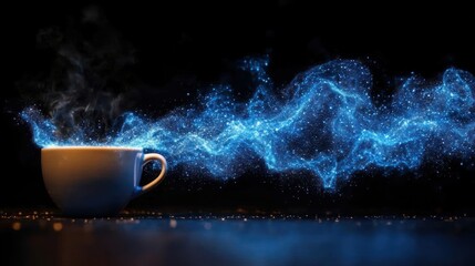 Magical Blue Nebula Coffee: A Mystical Cup of Joe