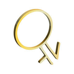 3d intergender gender identity icon Symbol used to represent sex and gender