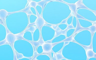 Obraz premium Abstract Texture of Light Blue Cellular Structure